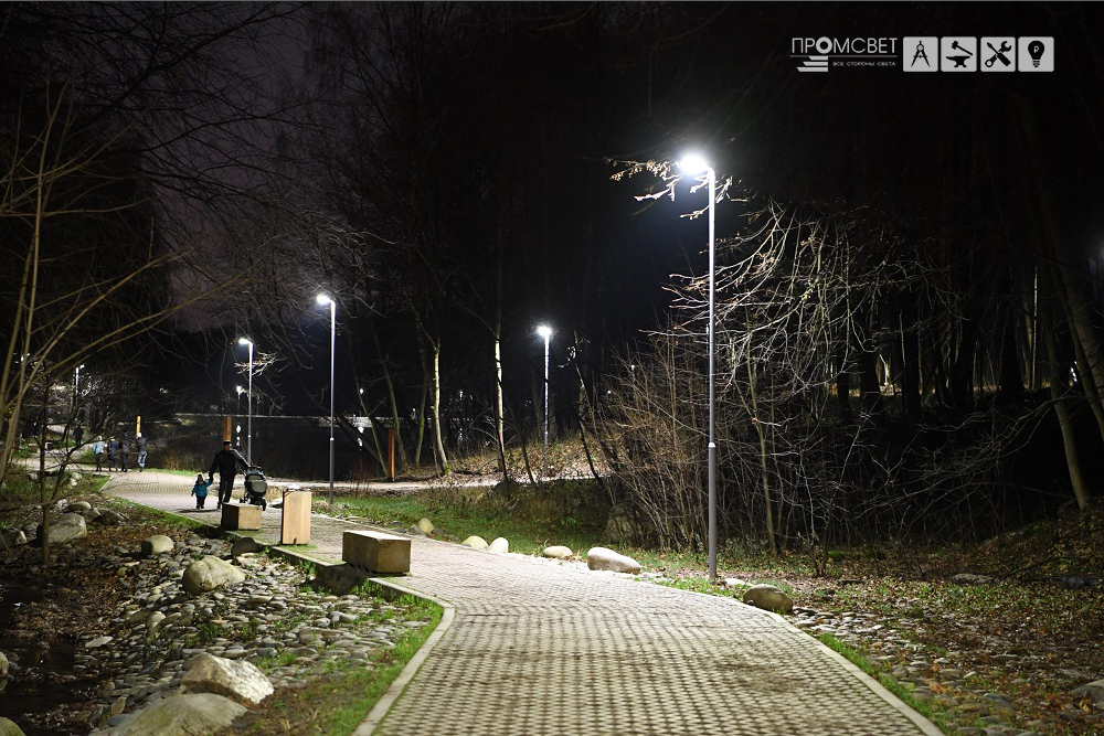 Наружное освещение зоны отдыха на территории Щелоковского хутора, 2 очередь