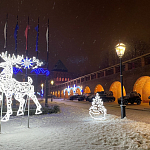Новогодняя иллюминация в Нижегородском Кремле