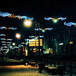 Праздничное украшение улицы Рождественской в Нижнем Новгороде