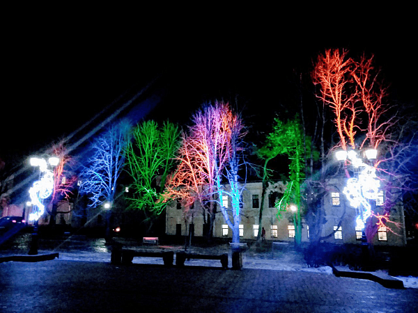 Иллюминация световая композиция